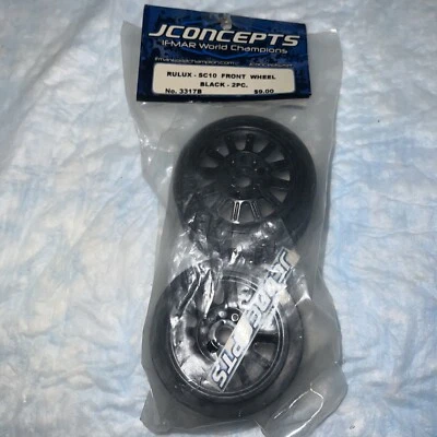 Jconcepts Inc. 3317B Rulux - SC10 Front Wheel Black (2) - Image 1 of 2