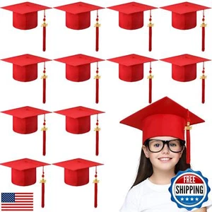 Berlune 12 Pcs 2025 Preschool Grad Caps Bulk Kindergarten Graduation Cap Chil - Picture 1 of 5