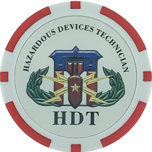 HDT Poker Chip Red - Picture 1 of 2