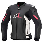 Alpinestars Stella GP Plus V4 Leather Jacket - Black/White/Diva Pink