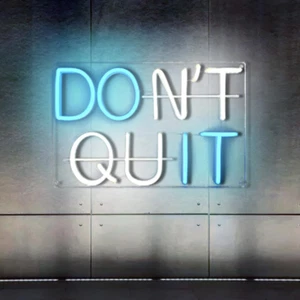 Do It Don'T Quit Neon Sign for Wall, Room Decor, Motivational Wall Art Neon Ligh - Picture 1 of 9