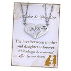  Mother Daughter Necklace Set Gift - Love Matching Heart Puzzle Piece Heart