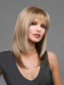 Madison Wig by Envy, All Colors, Long Layered with Bangs Monofilament Wig - Picture 1 of 38