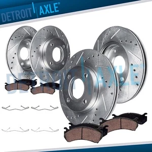8pc AWD Front Rear Drilled Brake Rotors Brake Pads for 2018-2022 Ford EcoSport - Bild 1 von 8