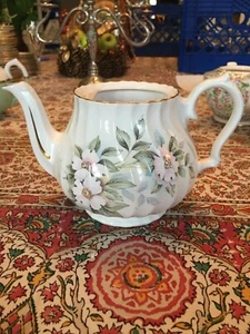 Crown Dorset Staffordshire England bone china teapot no lid centerpiece - Picture 1 of 5