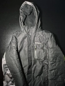 Boys (18-20) XL Zeroxposur Winter Hooded Jacket Full Zip Camouflage And Black - Picture 1 of 19