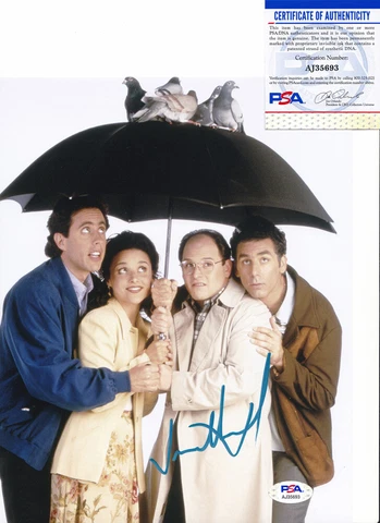 Jason Alexander George Costanza Seinfeld Signed Autograph 8x10 Photo PSA/DNA COA Cover