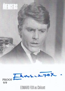 THE COMPLETE AVENGERS SERIE 3 - AUTÓGRAFO A PRUEBA EDWARD FOX CHILCOTT AVEF1 9/9 - Imagen 1 de 1