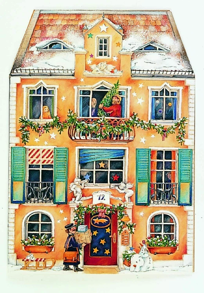Coppenrath in The Christmas House Advent Calendar cut out 59 x 42 cm   - Image 1 of 1