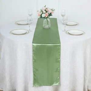 Tischläufer Salbeigrün Satin - Bild 1 von 2