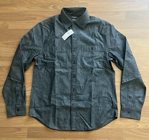 TODD SNYDER NWT Japanese Chambray Workshirt Black Med MSRP $258 - Picture 1 of 7