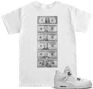 Camiseta PURE MONEY BILL A JUEGO CON Air Js 4 dinero puro 4 Zapatos - Imagen 1 de 4