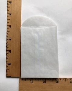 Sobres de vidrio de 25 - 3 3/4"" x 2 3/4"" solapa de apertura superior - nuevos - Imagen 1 de 1