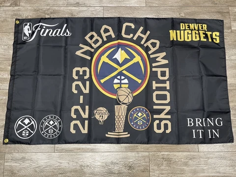 Denver Nuggets 2022 2023 Finals NBA Champions Grommet Flag 3x5 Ft Cover