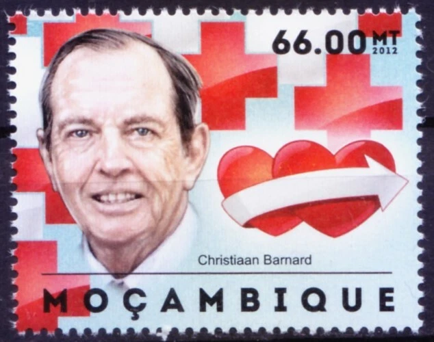 Mozambique 2012 MNH, Barnard Heart Organ Heart, Red Cross, Medicine  [B11] - Image 1 of 1