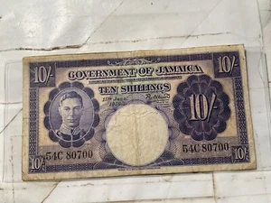 1950 Jamaica 10 Shillings - Picture 1 of 4