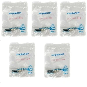 Amphenol 901-9881-RFX SMA R/A Crimp Plug Coaxial Connector for 316U Cable, 5 Pcs - Picture 1 of 7