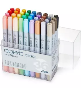 Copic Ciao Sketch Illustration Marker 36-Colors Starter Set From Japan - Picture 1 of 6