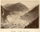 Autriche, Falserthal, Brennerbahn Vintage albumen print.  Tirage albuminé  2