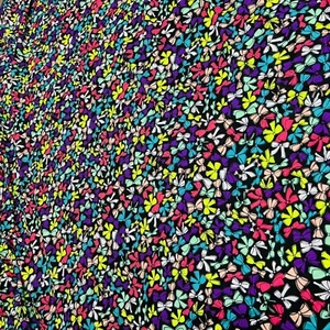 Bunter Band Druck Nylon Spandex Stoff 4 Wege Strech - Bild 1 von 4