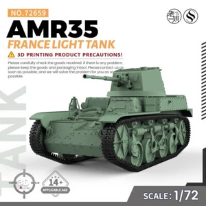 SSMODEL SS72659 1/72 25mm Military Model Kit France AMR35 Light Tank - Picture 1 of 11