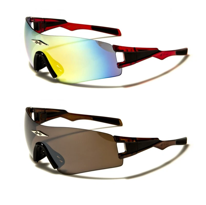 Gafas de sol X Loop sin montura deportivas espejo de una pieza lente protectora correr ciclismo hombres Foto 1 de 1