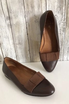 Mocasines planos de cuero marrón Ralph Lauren vintage Italia 5,5 de colección raros Foto 1 de 4
