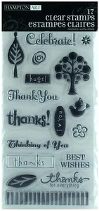 Hampton Art Clear Stamps Celebrate and Thanks Set by Alison Wong - Picture 1 of 1