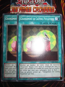 YU-GI-OH! COM CHANGEMENT DE CASTING POTARTISTE LOT DE 2 (PLAYSET) CROS-FR052 ED1 - Picture 1 of 1
