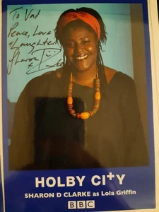Sharon D Clarke Holby City Signed Cast Card Photo - Picture 1 of 1