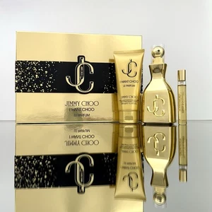 Jimmy Choo I WANT CHOO LE PARFUM 3pc Set 3.3oz EDP + 3.3 B/LOTION +7.5ml Travel - Picture 1 of 1