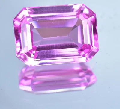 28.70 Ct Natural Pink Morganite Flawless AGL Certified Emerald Loose Gemstone - Image 1 of 4
