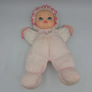 Vintage Playskool My Very Soft Baby Doll 1995 Pink Satin - Bild 1 von 7