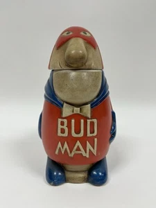 Cravatta vintage Bud Man Stein anni 70 CS-1 Ceramate Brasile testa solida nodo fiocco - NO SPILLA - Foto 1 di 8
