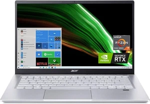 Acer Swift X 14" Laptop Ryzen 7 5800U 16GB RAM 512GB SSD GeForce RTX 3050Ti - Picture 1 of 4