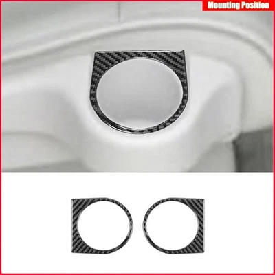 For Nissan Quest 2004-2006 Left & Right Cup Holder Trim Cover Decor Carbon Fiber Foto 1 de 4