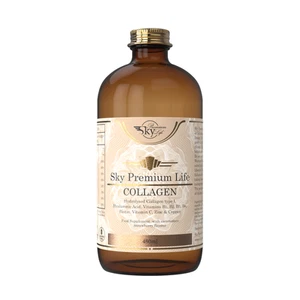 Marine Collagen Type I With Hyaluronic acid, Biotin, Vit B & C-Strawberry- 480ml - Picture 1 of 13