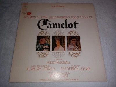 Camelot Original Broadway Cast Vinyl LP - Julie Andrews Richard Burton - Image 1 of 4