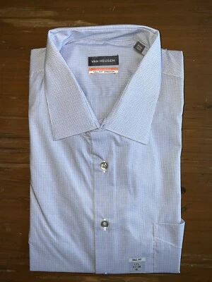 Van Heusen, Camisa con botones, 17 1/2, 37/38, Nueva con etiquetas, Protector contra manchas, Ajuste alto Foto 1 de 3