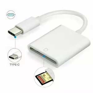 USB C SD Card Reader Type-C to SD Card Camera Reader Adapter for Android - Picture 1 of 8