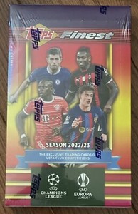 2022-23 TOPPS FINEST FLASHBACKS UEFA CLUB COMPETITION SEALED HOBBY BOX SOCCER