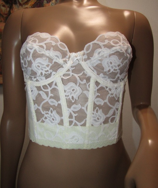 Buy Victorias Secret I Do White Lace Vintage Bridal Corset Bra Top