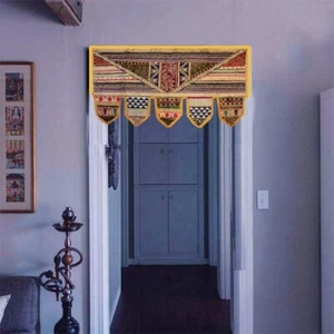 40" CELEBRATION GIFT IND TORAN WINDOW VALANCE HOME DOOR CURTAIN HANGING TAPESTRY - Picture 1 of 7