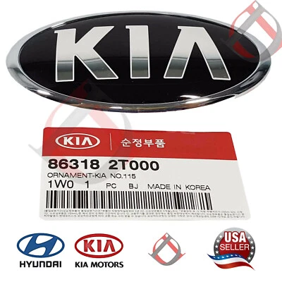 GENUINE LOGO EMBLEM GRILLE 86318-2T000 for KIA OPTIMA-RIO5 DR-FORTE 2013-2016 - Image 1 of 4