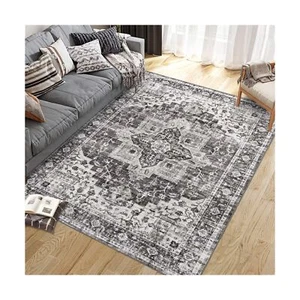 GlowSol Washable Area Rug 8x10 Large Bohemian Living Room Rug Oriental Rug fo... - Picture 1 of 7