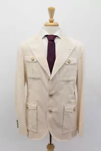 NWT$5695 Brunello Cucinelli Men's Corduroy Knit Safari Jacket Size 50/ 40US A242 - Picture 1 of 10
