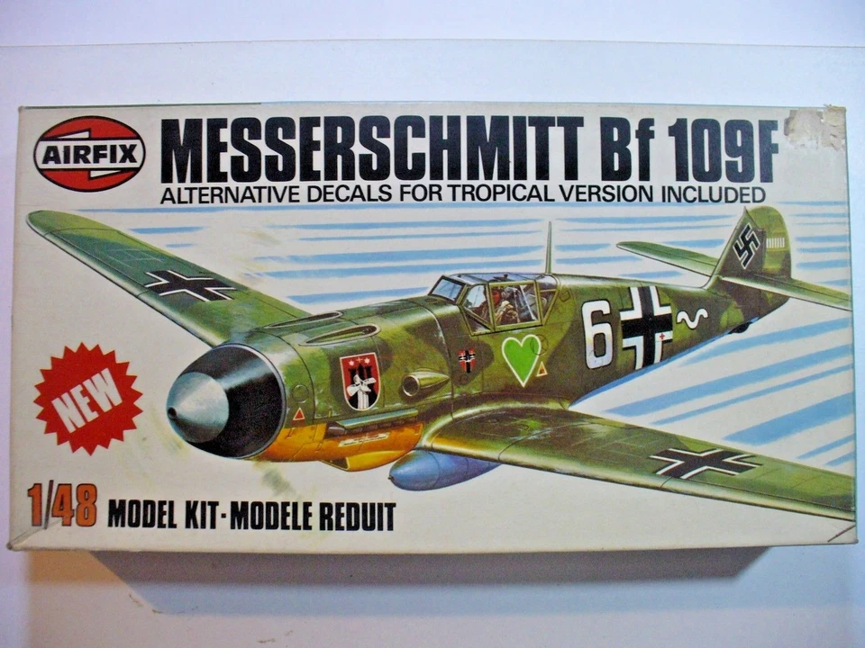 MESSERSCHMITT BF 109 F  1/48 AIRFIX  scatola 28x15x4 - Immagine 1 di 1