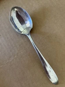 6” Community Plate Sugar Or Jam Spoon, Silver Plate,panelled - Picture 1 of 4