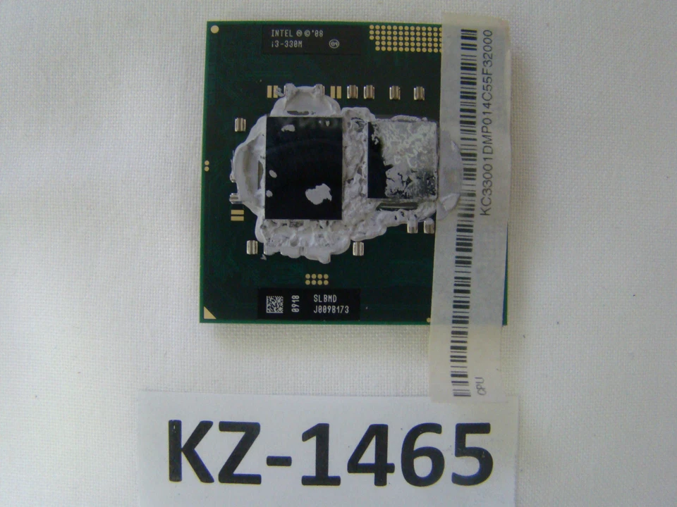 Intel Core i3-330M Processor Slbmd 2,13 GHZ Dual Core Socket 988 #KZ-1465 - Image 1 of 1