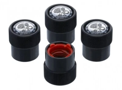 Original Mercedes-Benz AMG Ventilzierkappen Ventilkappen Satz schwarz B66472004  - Image 1 of 2